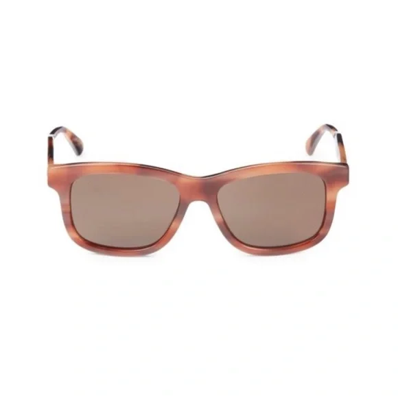 NWT Unisex 100% Authentic Gucci 55MM Havana Square Sunglasses - Picture 7 of 11